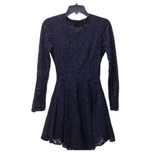 Fun & Flirty Long Sleeve Lace Skater Dress